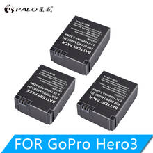 Akku Go Pro hero 1600 + batería AHDBT-301 AHDBT301 AHDBT-201 para gopro hero 3 + piezas, venta al por mayor, 3 unids/lote, 3/3 mAh 2024 - compra barato