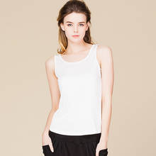 100% Pure Silk Women's Round Neck Sleeveless T-Shirts Vest Tank top HY119 2024 - buy cheap