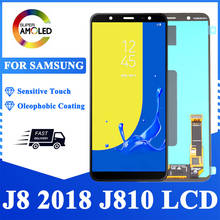 Super AMOLED 6''LCD For Samsung Galaxy J8 2018 J810 J810F Display Touch Screen Digitizer Replacement For Samsung J810 LCD Screen 2024 - buy cheap