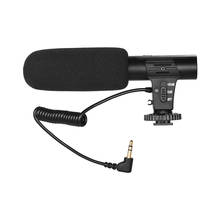Captador Microfone Mini Mic Microfone para Câmera de Gravação de Vídeo da câmera Entrevista Vlogging para Sony Canon Nikon DSLR Camera 2024 - compre barato