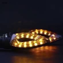 Luces LED de giro para motocicleta, 12 intermitentes, amarillo, rojo, 1 unidad 2024 - compra barato