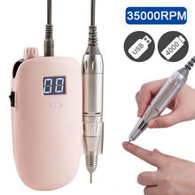 35000RPM Nail Drill Machine Wireless Gel Nail Polisher Portable Rechargeable Electric Nail File For Pedicure Manicure apparatus 2024 - buy cheap