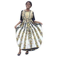 New African clothing Dashiki caftan ethnic Indian african dresses for women Print Loose long dress 2024 - buy cheap