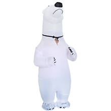 Polar bear Inflatable Costume cosplay Polar bear Christmas suit for Adult kids Women Men Halloween Party Carnival Fancy Dress 2024 - buy cheap