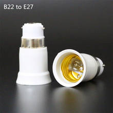 B22 para e27 suporte de lâmpada de conversão, baioneta para parafuso material à prova de fogo, conversor de lâmpada tipo adaptador de base 2024 - compre barato