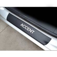 Carbon Fiber Vinyl Sticker Car Door Sill Protector Sticker For Hyundai Accent Car Accessories 2024 - buy cheap