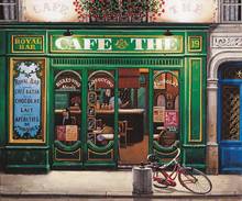 Jmine div 5d paris street bike café café loja pintura completa diamante kits de ponto cruz arte scenic 3d pintura de diamantes 2024 - compre barato