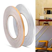 50x0.05m Gap Sealing Foil Tape Wall Sticker Floor Seam Sticker Waterproof Gold Silver Copper Foil Strip Home Decor 2024 - buy cheap