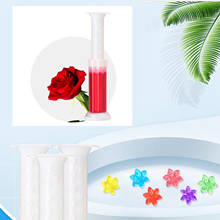 Sellos de limpieza de inodoro de Gel fresco, dispensador de flores, detergente con 12 Gel 2024 - compra barato