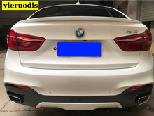 Для BMW X6 E71 черный спойлер 2008 до 2014 Высокое качество ABS пластик задний багажник загрузки крыло губы белый спойлер автомобильные аксессуары 2024 - купить недорого