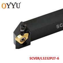 Oyyu-suporte de ferramenta de torneamento, pastilhas de metal duro, 27ver vnr, ferramenta de giro, scver 3232 entalhe, cortador cnc, haste 2024 - compre barato