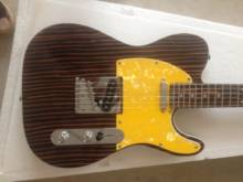 Guitarra eléctrica China personalizable, tablero protector amarillo de madera de cebra, alta gama, envío gratis 2024 - compra barato