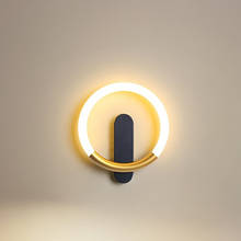 Nordic quarto de cabeceira conduziu a lâmpada parede simples e moderna sala estar tv fundo decoração da parede arandela criativo corredor lâmpada 2024 - compre barato