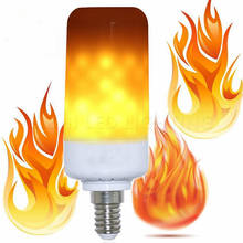 2019 NEW E27 E14 B22 Led Flame Lamps LED Flame Effect Light Bulb 85~265V Flickering Emulation Fire Lights 9W 66LEDS 15W 99LEDS 2024 - buy cheap