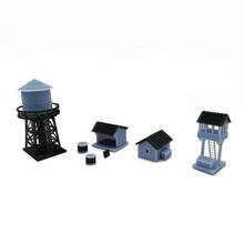 Train Railway Model Scene Z Ratio 1:220 Railway Side Building Water Tower Watch Tower Equipment Room 2024 - buy cheap