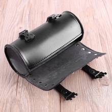 Universal Motorcycle PU Leather with Plastic buckles Tool Bag Luggage Saddlebag Roll Barrel Multi-functional Storage Bag 2024 - buy cheap