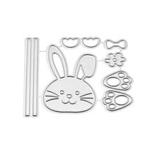 Bow Rabbit Metal Cutting Dies Stencil Scrapbooking DIY Album Stamp Paper Card Embossing Decor Craft 2024 - buy cheap