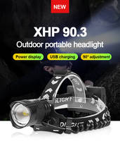 XHP90.3 2021Nuevo faro Led más potente recargable USB cabeza de luz linterna de cabeza XHP90 lámpara de cabeza de pesca 18650 impermeable 2024 - compra barato
