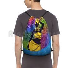 Goddess Oshun-mochila con cordón impermeable, bolso de gimnasio, diosa Oshun, Yaruba, Orisha, Love, agua dulce, arcoíris, dorado 2024 - compra barato