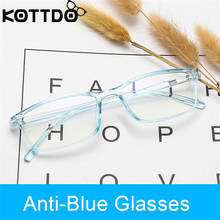 Kottdo 2019 moda anti-azul óculos quadro retro óculos de leitura transparente azul óculos de ultra leve óculos de computador 2024 - compre barato
