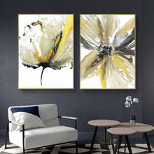 Nordic Style Plants Golden Green Leaves Canvas Painting Wall Art Print Abstract Poster Picture Modern Living Room Bedroom Decor 2024 - buy cheap
