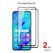 For Huawei Nova 5T Full Coverage Tempered Glass Phone Screen Protector Protective Guard Film 2.5D 9H Hardness 2024 - buy cheap
