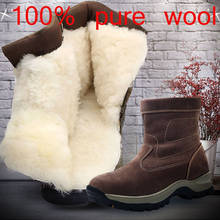 Botas masculinas reetene de inverno, botas de combate à prova d'água com tornozelo tático de neve para homens, 100% lã, botas de inverno 2024 - compre barato