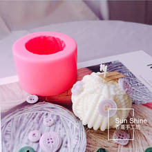 Molde de silicona con forma de bola de hilo de lana para decoración, herramienta para manualidades con forma de vela, aromaterapia, escayola, 3D 2024 - compra barato