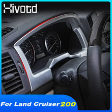 Hivotd Dashboard Frame Cover Trim Interior Accessories Car Modification Decoration Parts For Toyota Land Cruiser 200 2016 2020 2024 - buy cheap