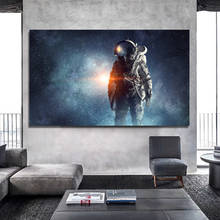 RELIABLI ART Planets Solar System Earth And Astronaut Canvas Painting Wall Art Pictures for Living Room Home Decoration Cuadros 2024 - buy cheap