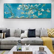 Van Gogh Almond Blossom Canvas Painting Impressionist Flowers Posters and Print Wall Art Picture for Living Room Home Decoration 2024 - buy cheap
