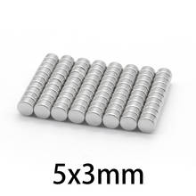 50-800pcs  micro Small Round crafts Magnets N35 5x3mm Neodymium magnetic circular rare earth Magnet NdFe round 5*3mm 2022 - buy cheap