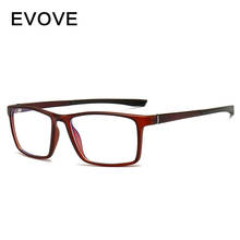 Evove óculos masculinos tr90, armação completa, ultraleve, estilo esportivo para lentes óticas de miopia 2024 - compre barato