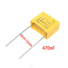 10pcs 275V X2 capacitor Pitch 15mm 275VAC X2 Polypropylene film capacitor 0.47uF 470nF 2024 - buy cheap