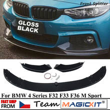 MagicKit M Style Front Bumper Splitter Lip For BMW 4 Series F32 F33 F36 2013-2020 Glossy 2024 - buy cheap