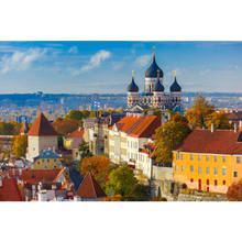 Nice Tallinn Landscape Poster Silk Fabric Wall Art Poster Print Painting Nature Decoration Pictures Modern Home Decor Poster 2024 - buy cheap