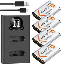 Batería y cargador USB LED para ordenador portátil, dispositivo de carga de 1800mAh NP-BX1 NP BX1 Bx1 con tipo C para Sony DSC-RX100 WX500 HX300 WX300 AS30V AS300 M3 M2 HX60 2024 - compra barato