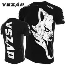 VSZAP MMA Jerseys classic mma t shirt rashguard muay thai shirt fighting giant T-shirt wind Wolf cotton Elasticity 2024 - buy cheap