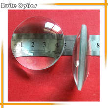 Lente de vidro convexo dupla óptica, lente de aumento para lentes de vidro, comprimento focal 50mm, 2 peças 2024 - compre barato