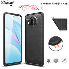 Carbon Fiber Cover For Xiaomi Mi 10T Lite 5G Case Rubber Silicon Shockproof Case For Xiaomi Mi 10T Lite Case For Xiaomi 10T Lite 2024 - buy cheap