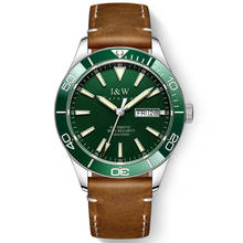 Reloj hombre 10bar Diver Watch Automatic Switzerland I&W Sapphire Military Watch Dual calendar SEIKO Movement Mechanical Watches 2024 - buy cheap
