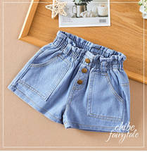 Kids Baby Girls Shorts Jeans High Waist Eastic Band Solid Ripped Hip-huggers 6M-5T Denim Short for Children 2024 - buy cheap