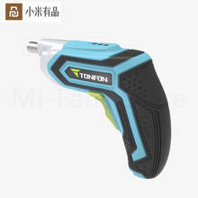 Youpin Tonfon Wireless Electric Cordless Drill Impact Gun Gill Power Screwdriver With Bits 1500mAh Rechargeable Battery 2024 - buy cheap