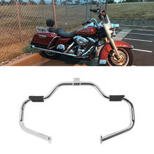 Chrome Triple Plating Mustache Engine Guard Protector Crash Bar Highway For Harley Touring Road King Street Road Glide 1997-2008 2024 - buy cheap