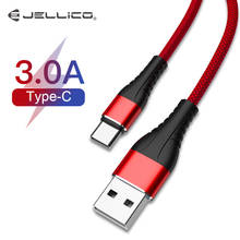Кабель Jellico 3A usb type C для быстрой зарядки samsung S10 huawei P30 Pro Быстрая зарядка type-C кабель для зарядки мобильного телефона Micro 2024 - купить недорого