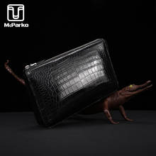 McParko Luxury Men Clutch Bags Genuine Leather Crocodile Leather Clutch Wallet Men Handy Bag 2020 Card Key Collection Bags Men 2024 - buy cheap