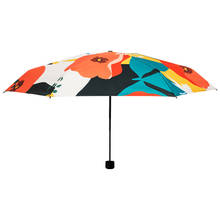 Paraguas de Sol de impresión Digital de moda de doble uso 3 paraguas plegable negro de protección solar para mujer estudiante niño sombrilla de regalo 2024 - compra barato