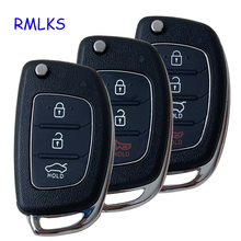 New 3/4 Buttons Flip Folding Remote Key Fob Shell For Hyundai Mistra HB20 SANTA FE IX35 IX45 Accent I40 Remote Key Case Fob 2024 - buy cheap