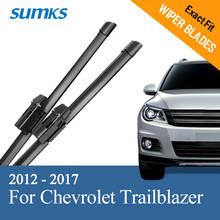 SUMKS limpiaparabrisas para Chevrolet Trailblazer 22 "y 18" tapa de bloqueo de armas 2012, 2013, 2014, 2015, 2016, 2017 2024 - compra barato