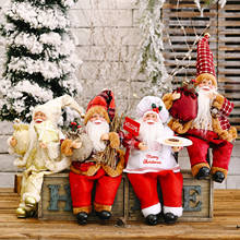 Sitting Santa Claus Christmas Figure Home Merry Christmas Ornaments Decor 2024 - buy cheap